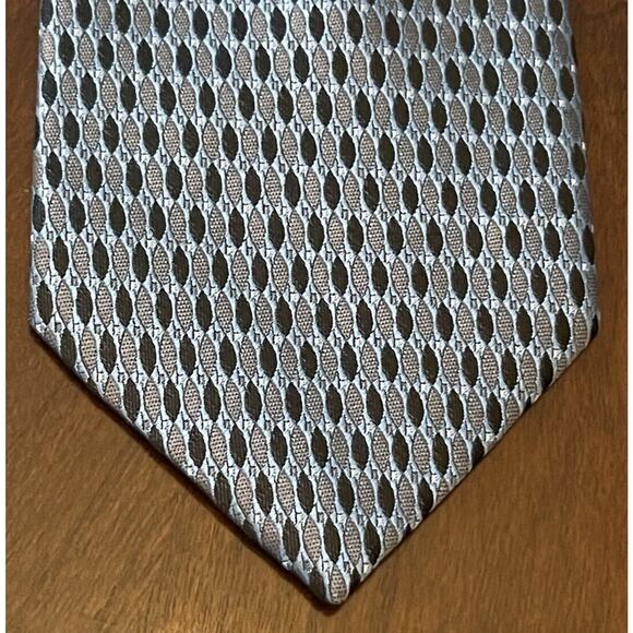 Design Collective Blue Black 100 % Polyester Men’s Neck Tie Made In China - Picture 1 of 9